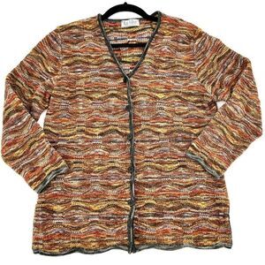 Marcazzani Italian Wool blend Button down Cardigan small womens